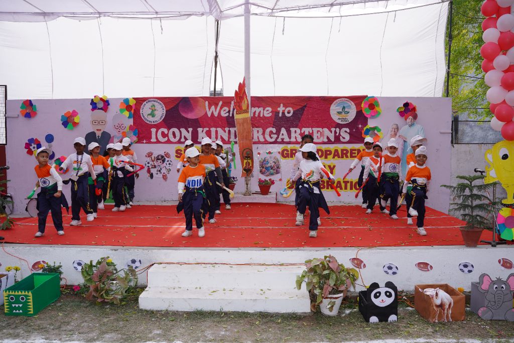 Annual Function — India theme patriotic dance on stage